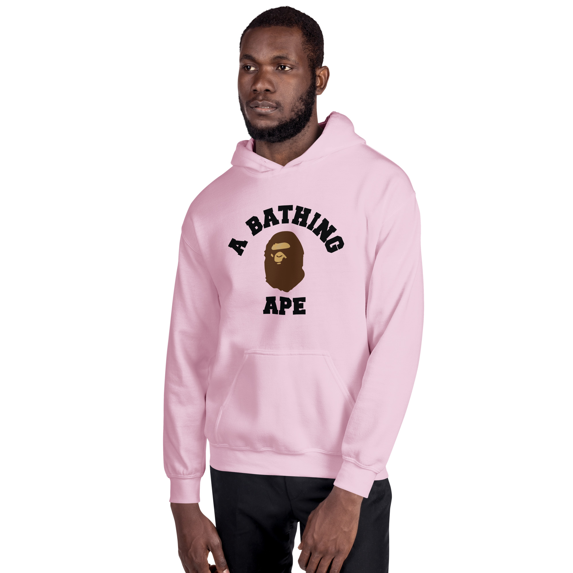Bathing Ape - Pink Bape Hoodie on Designer Wardrobe