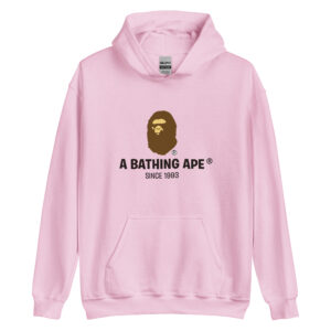 A Bathing Aape Since 1993 Pink Hoodie